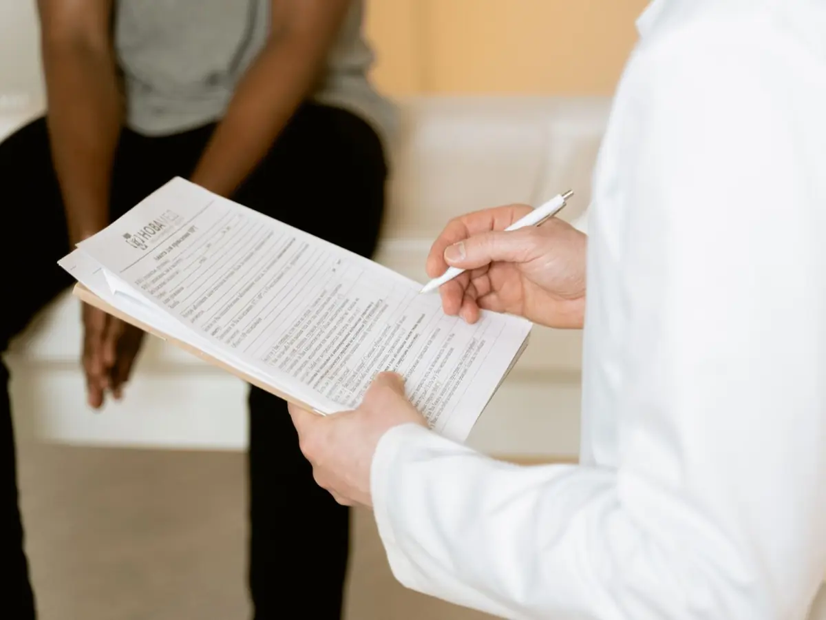 A prescription being read before any test is booked